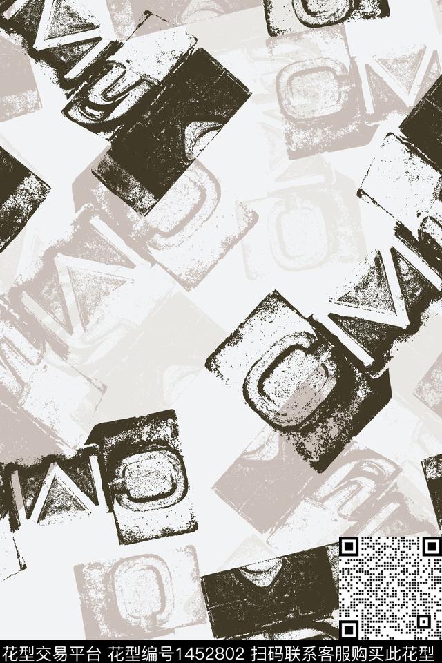 字母文字男装传统印花华亿平台下载（图片编号: 1452802） - 瓦栏（Walan）