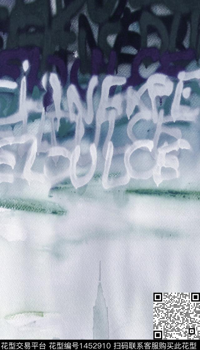 字母渐变羽绒服数码印花华亿平台下载（图片编号: 1452910） - 瓦栏（Walan）