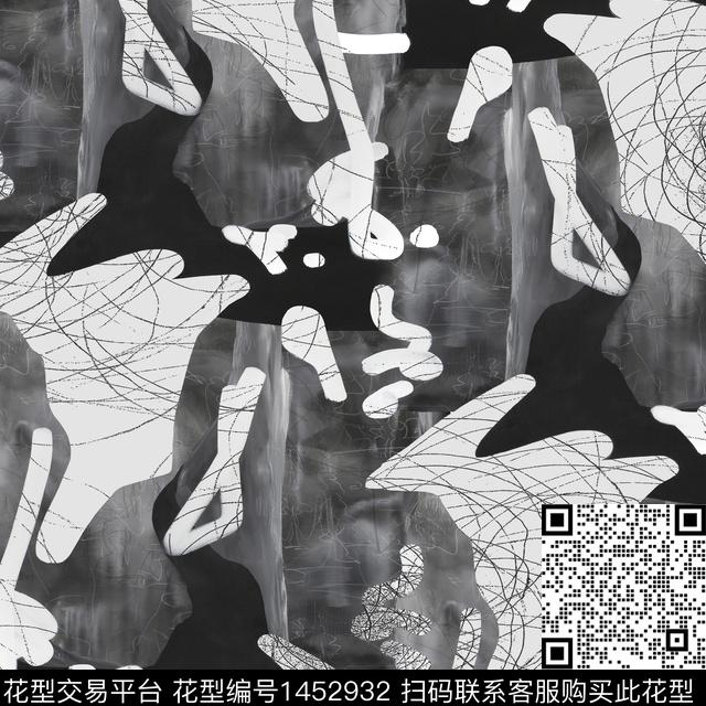 线条渐变羽绒服数码印花华亿平台下载（图片编号: 1452932） - 瓦栏（Walan）