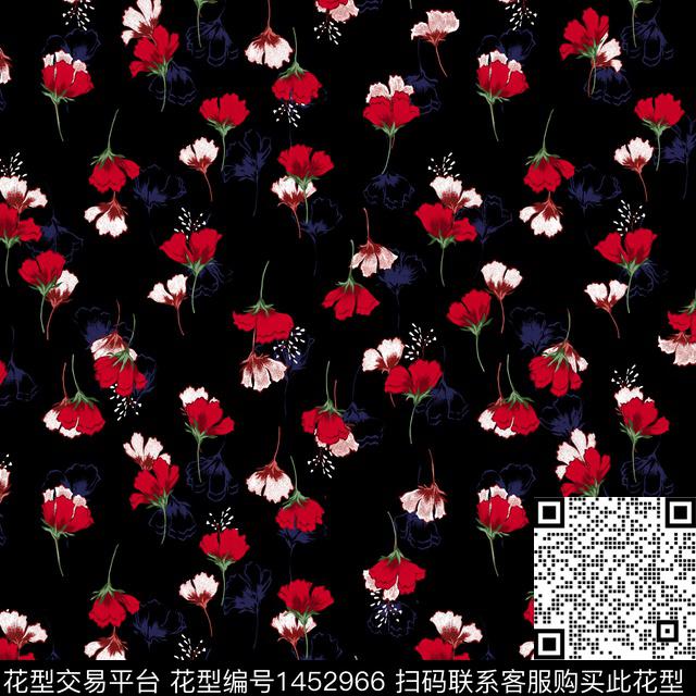 数码华亿平台花卉小碎花数码印花华亿平台下载（图片编号: 1452966） - 瓦栏（Walan）