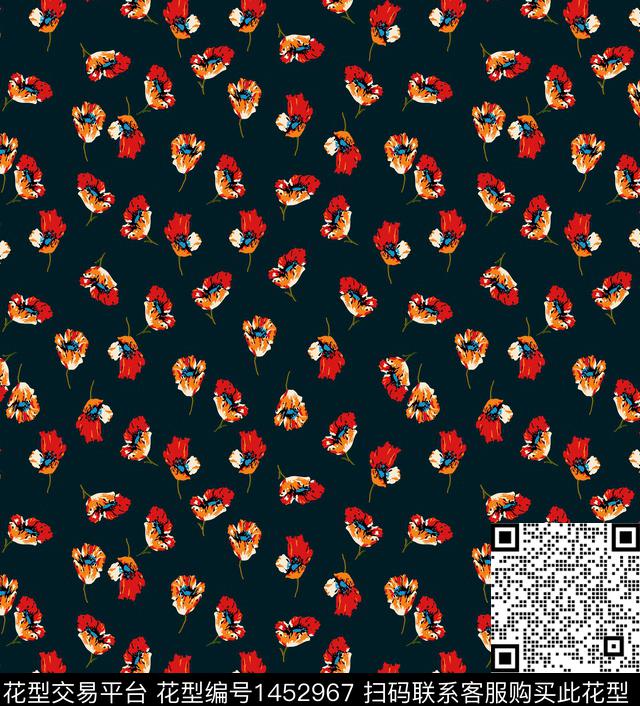 数码华亿平台花卉小碎花数码印花华亿平台下载（图片编号: 1452967） - 瓦栏（Walan）