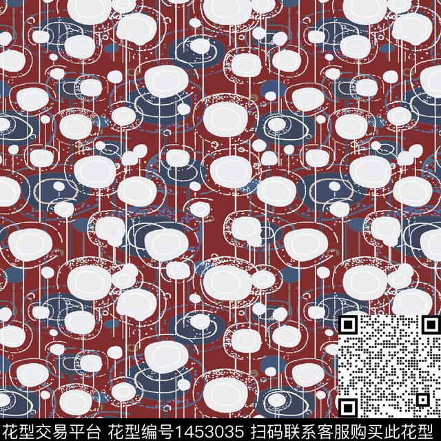 几何大牌风波点传统印花华亿平台下载（图片编号: 1453035） - 瓦栏（Walan）