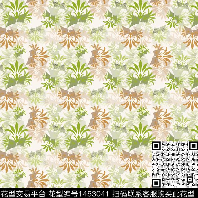 花卉大牌风小碎花传统印花华亿平台下载（图片编号: 1453041） - 瓦栏（Walan）