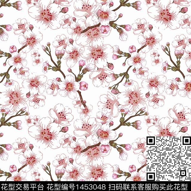 花卉大牌风小碎花传统印花华亿平台下载（图片编号: 1453048） - 瓦栏（Walan）