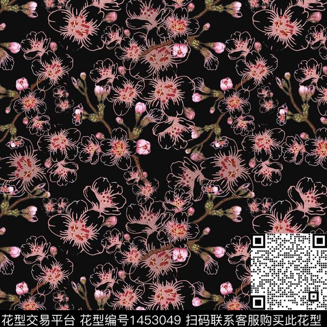 花卉大牌风小碎花传统印花华亿平台下载（图片编号: 1453049） - 瓦栏（Walan）