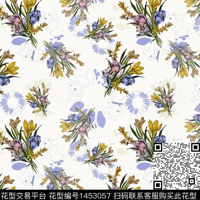 花卉大牌风小碎花传统印花华亿平台下载（图片编号: 1453057） - 瓦栏（Walan）