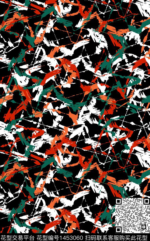 格子几何抽象传统印花华亿平台下载（图片编号: 1453060） - 瓦栏（Walan）