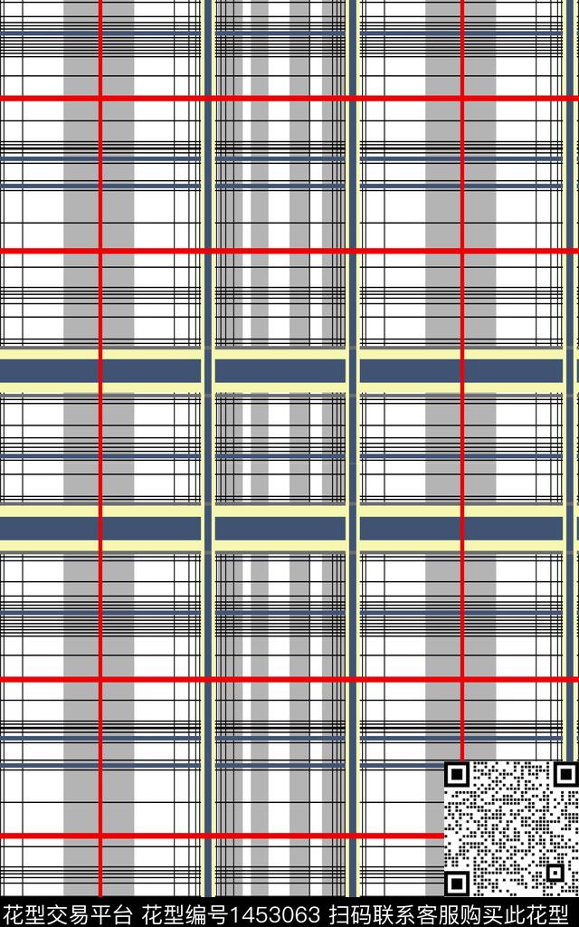 格子线条画抽象传统印花华亿平台下载（图片编号: 1453063） - 瓦栏（Walan）