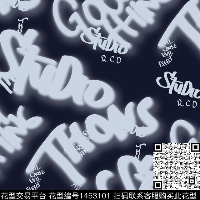 字母笔触羽绒服印花数码印花华亿平台下载（图片编号: 1453101） - 瓦栏（Walan）