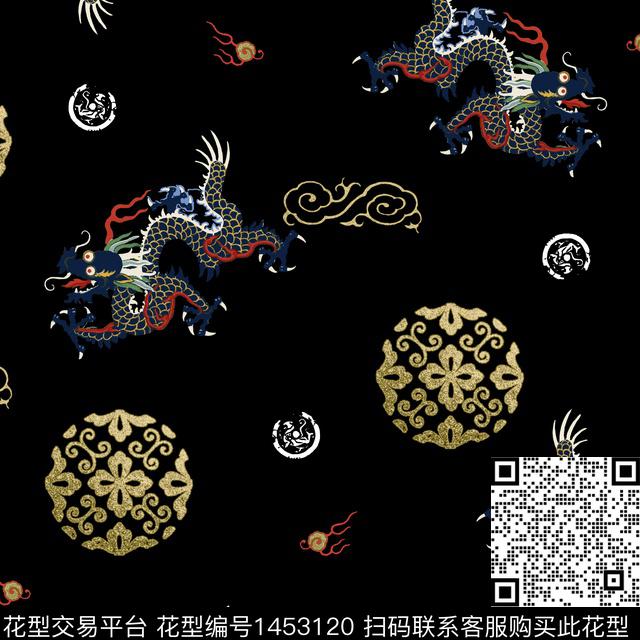 唐装中国风中老年数码印花华亿平台下载（图片编号: 1453120） - 瓦栏（Walan）