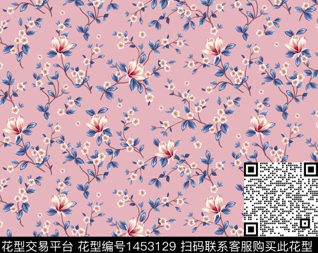 数码华亿平台花卉小碎花数码印花华亿平台下载（图片编号: 1453129） - 瓦栏（Walan）