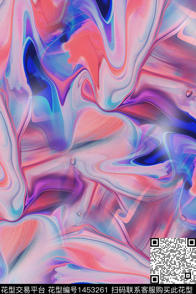 水彩炫彩肌理数码印花华亿平台下载（图片编号: 1453261） - 瓦栏（Walan）