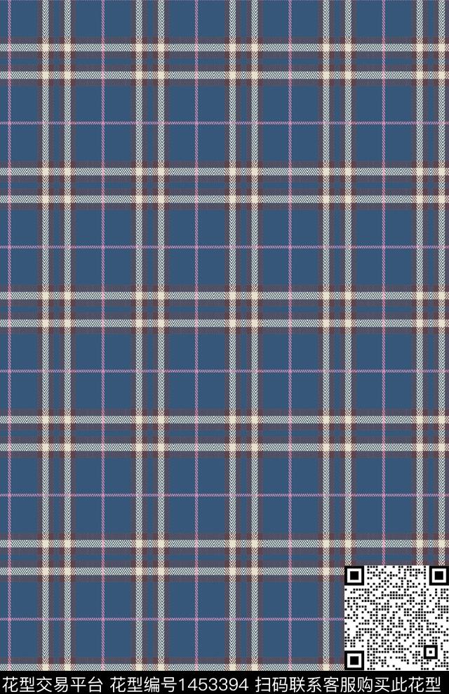 格子几何条纹数码印花华亿平台下载（图片编号: 1453394） - 瓦栏（Walan）