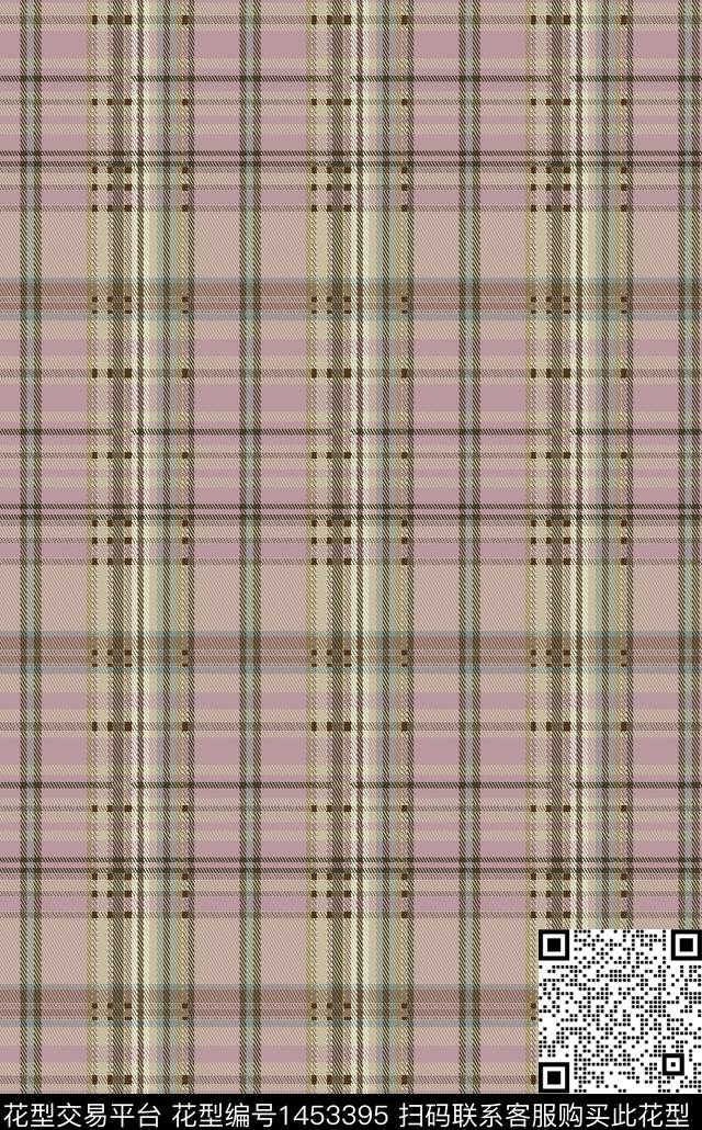 格子几何条纹数码印花华亿平台下载（图片编号: 1453395） - 瓦栏（Walan）