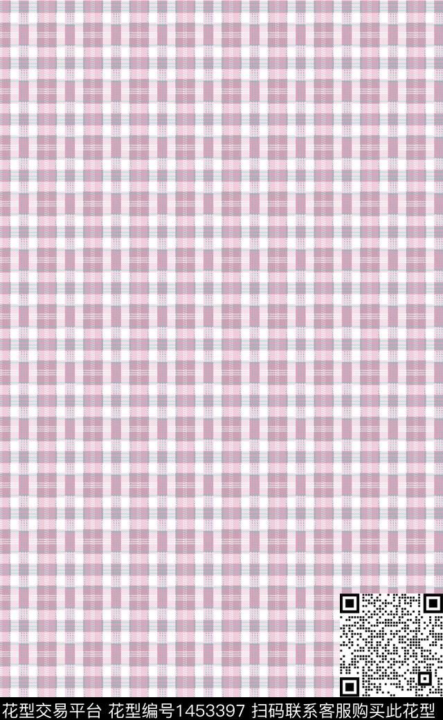 格子几何条纹数码印花华亿平台下载（图片编号: 1453397） - 瓦栏（Walan）