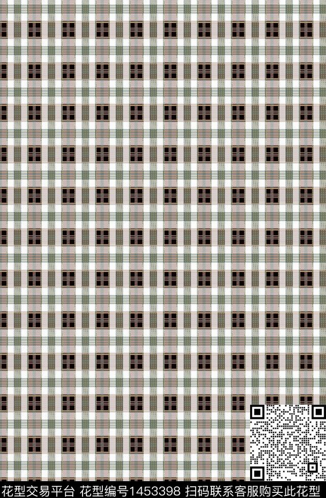 格子几何条纹数码印花华亿平台下载（图片编号: 1453398） - 瓦栏（Walan）