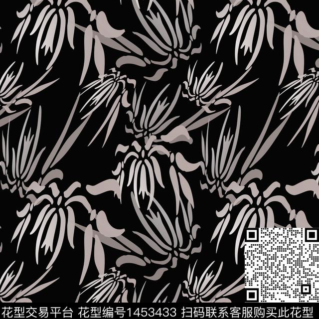 花卉大牌风小碎花数码印花华亿平台下载（图片编号: 1453433） - 瓦栏（Walan）