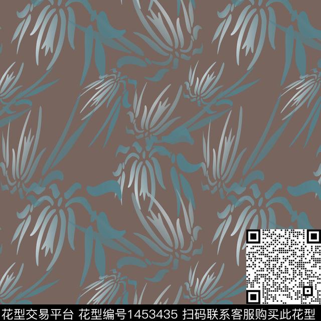 花卉大牌风小碎花数码印花华亿平台下载（图片编号: 1453435） - 瓦栏（Walan）