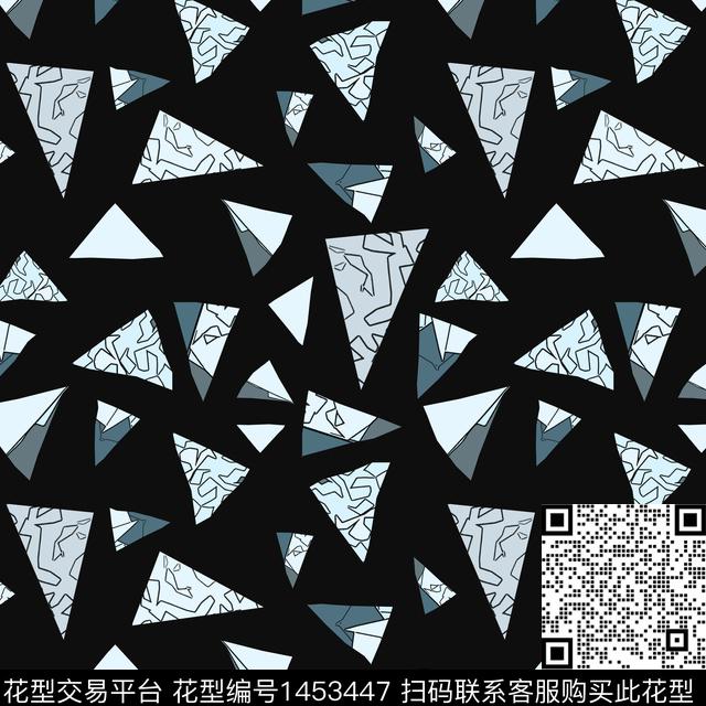 几何三角形传统印花华亿平台下载（图片编号: 1453447） - 瓦栏（Walan）