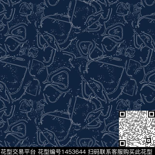 线条大牌风抽象传统印花华亿平台下载（图片编号: 1453644） - 瓦栏（Walan）