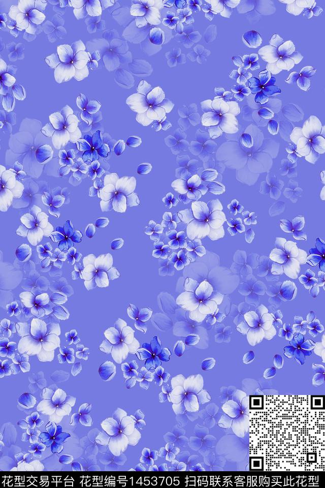花卉大牌风桃花数码印花华亿平台下载（图片编号: 1453705） - 瓦栏（Walan）