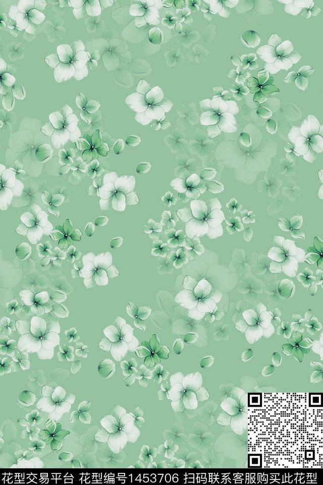 花卉大牌风桃花数码印花华亿平台下载（图片编号: 1453706） - 瓦栏（Walan）