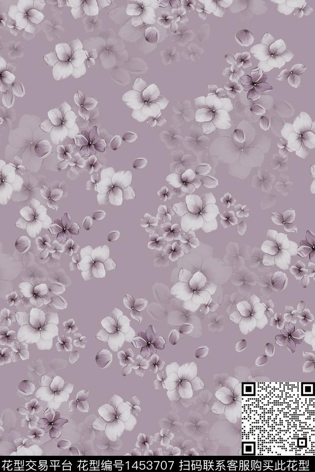 花卉大牌风桃花数码印花华亿平台下载（图片编号: 1453707） - 瓦栏（Walan）