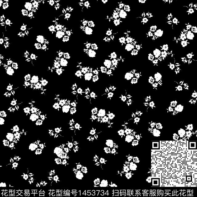 花卉传统华亿平台小碎花传统印花华亿平台下载（图片编号: 1453734） - 瓦栏（Walan）