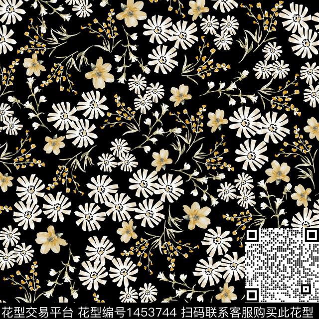 花卉传统华亿平台小碎花传统印花华亿平台下载（图片编号: 1453744） - 瓦栏（Walan）