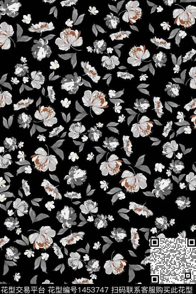 花卉传统华亿平台小碎花传统印花华亿平台下载（图片编号: 1453747） - 瓦栏（Walan）