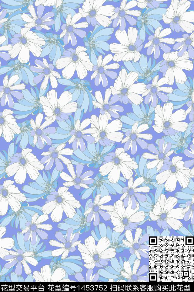 女装花卉大牌风数码印花华亿平台下载（图片编号: 1453752） - 瓦栏（Walan）
