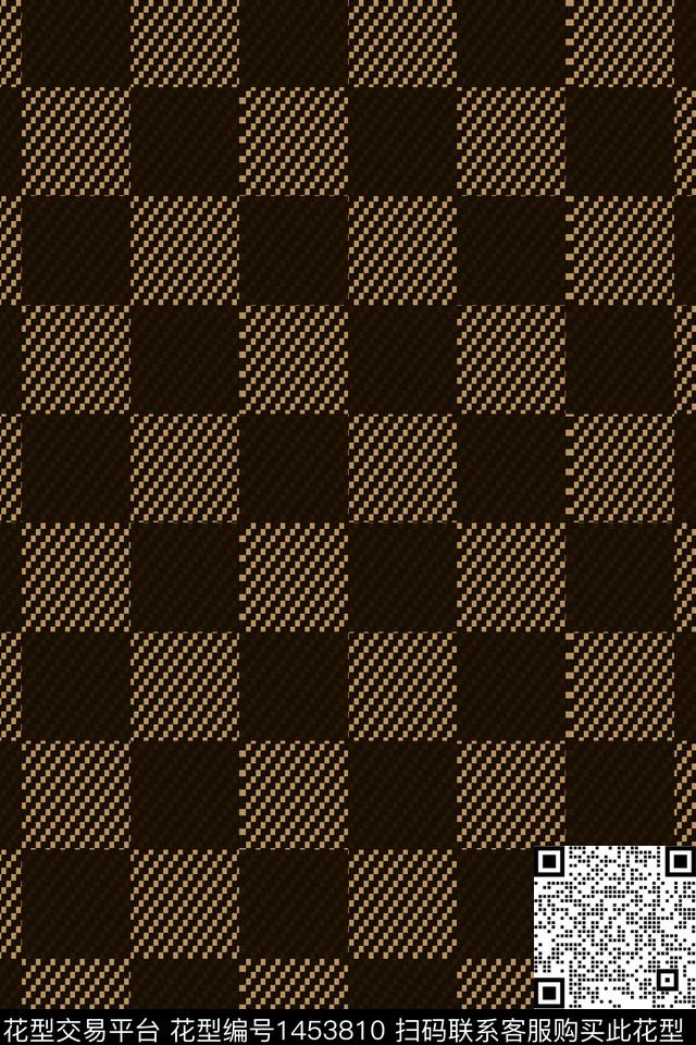 几何格子大牌风传统印花华亿平台下载（图片编号: 1453810） - 瓦栏（Walan）