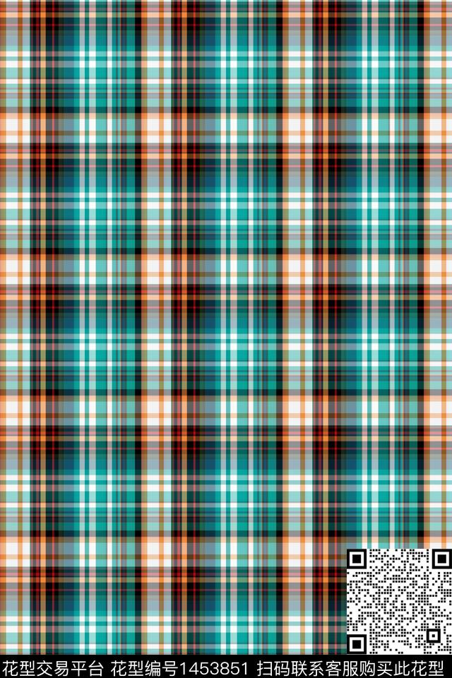 格子几何渐变数码印花华亿平台下载（图片编号: 1453851） - 瓦栏（Walan）