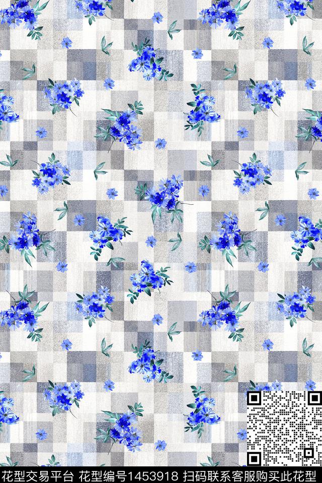 几何大牌风年轻女性数码印花华亿平台下载（图片编号: 1453918） - 瓦栏（Walan）