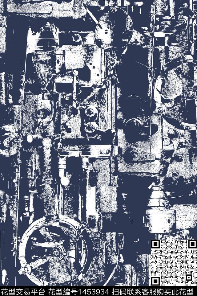 男装抽象配饰传统印花华亿平台下载（图片编号: 1453934） - 瓦栏（Walan）