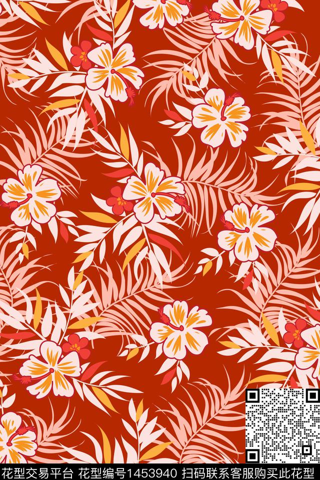 女装花卉大牌风数码印花华亿平台下载（图片编号: 1453940） - 瓦栏（Walan）