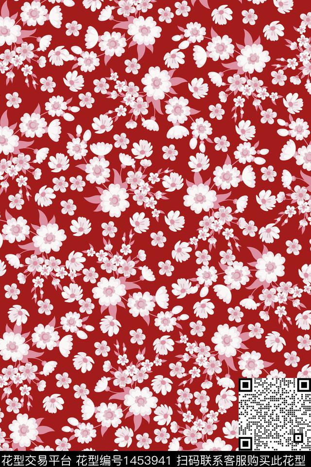女装花卉大牌风数码印花华亿平台下载（图片编号: 1453941） - 瓦栏（Walan）