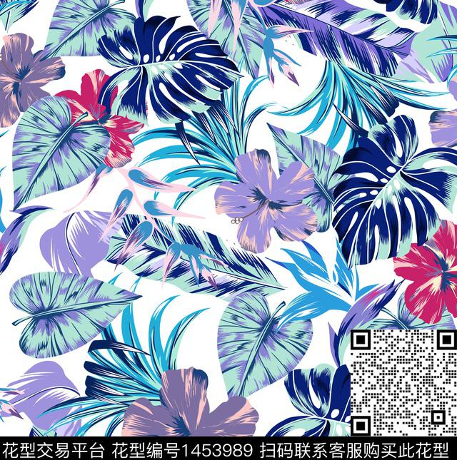 绿植树叶民族花卉花卉传统印花华亿平台下载（图片编号: 1453989） - 瓦栏（Walan）