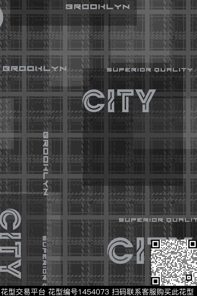 格子几何肌理数码印花华亿平台下载（图片编号: 1454073） - 瓦栏（Walan）