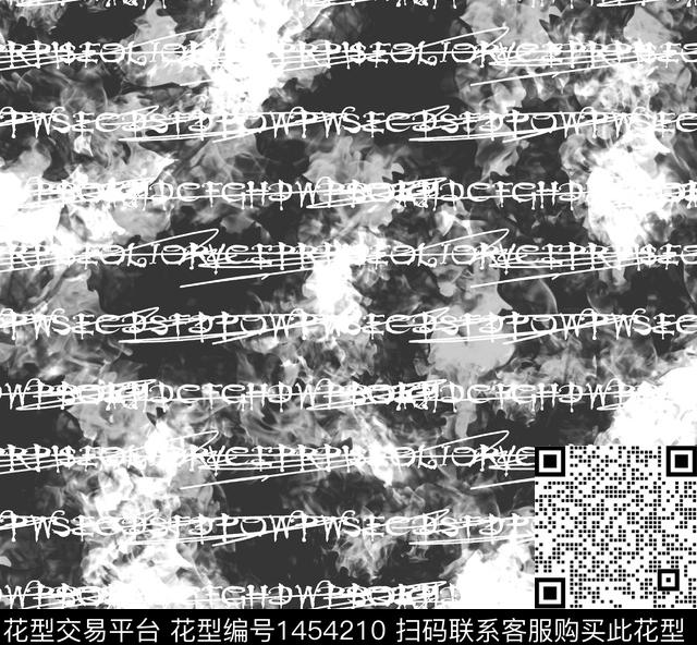 字母数码印花华亿平台下载（图片编号: 1454210） - 瓦栏（Walan）