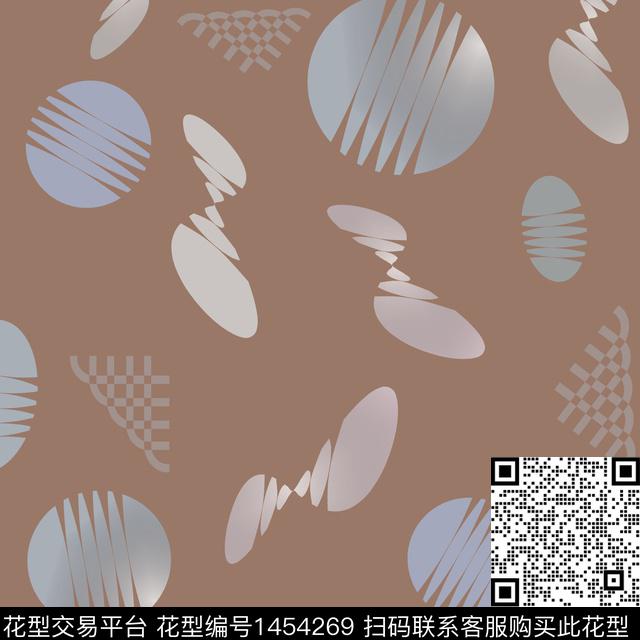几何圆形大牌风数码印花华亿平台下载（图片编号: 1454269） - 瓦栏（Walan）