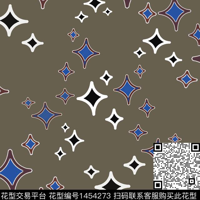 菱形几何大牌风传统印花华亿平台下载（图片编号: 1454273） - 瓦栏（Walan）