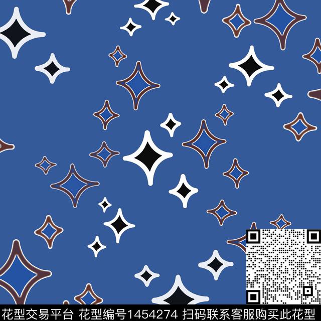 菱形几何大牌风传统印花华亿平台下载（图片编号: 1454274） - 瓦栏（Walan）