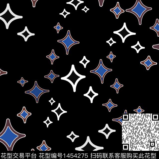 菱形几何大牌风传统印花华亿平台下载（图片编号: 1454275） - 瓦栏（Walan）