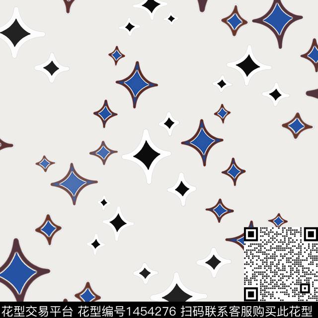 菱形几何大牌风传统印花华亿平台下载（图片编号: 1454276） - 瓦栏（Walan）