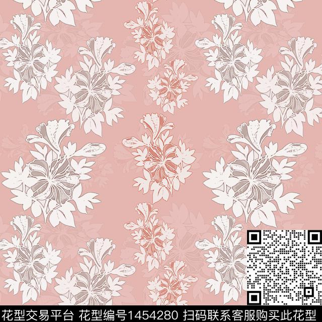 花卉大牌风小碎花传统印花华亿平台下载（图片编号: 1454280） - 瓦栏（Walan）