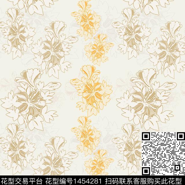 花卉大牌风小碎花传统印花华亿平台下载（图片编号: 1454281） - 瓦栏（Walan）