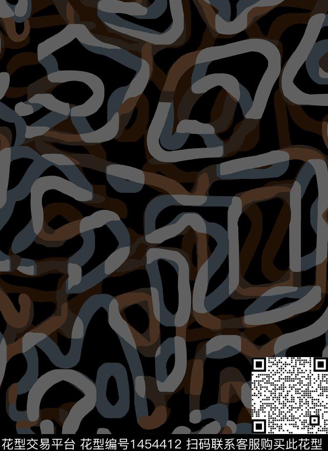 抽象女装几何传统印花华亿平台下载（图片编号: 1454412） - 瓦栏（Walan）