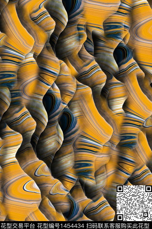 连衣裙几何大牌风数码印花华亿平台下载（图片编号: 1454434） - 瓦栏（Walan）