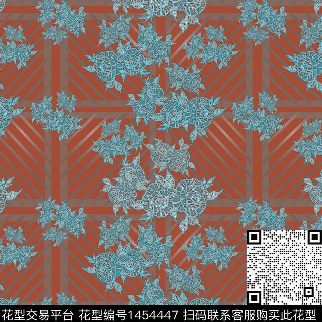 花卉大牌风小碎花数码印花华亿平台下载（图片编号: 1454447） - 瓦栏（Walan）